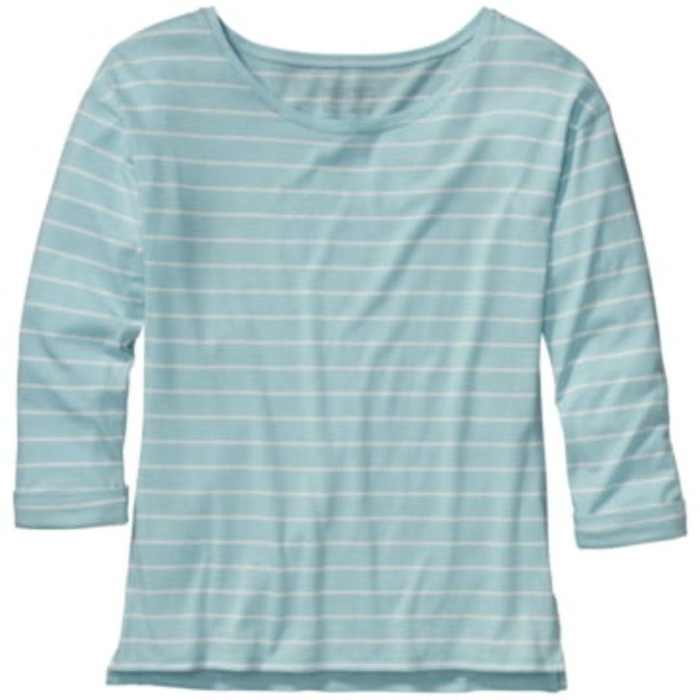 Patagonia Shallow Seas 3/4 Sleeve Crew Top. Sage
